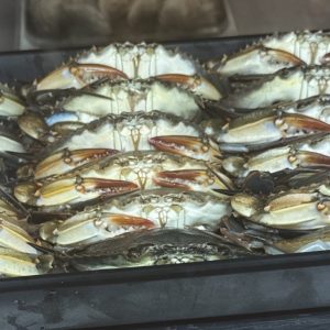 Jumbo soft shell crabs